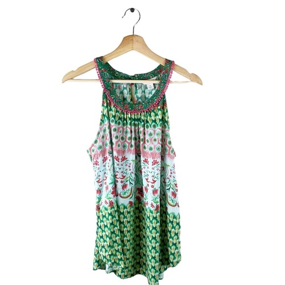 Sundance Floral Scoop Neck Tank Size Medium - Picture 1 of 12